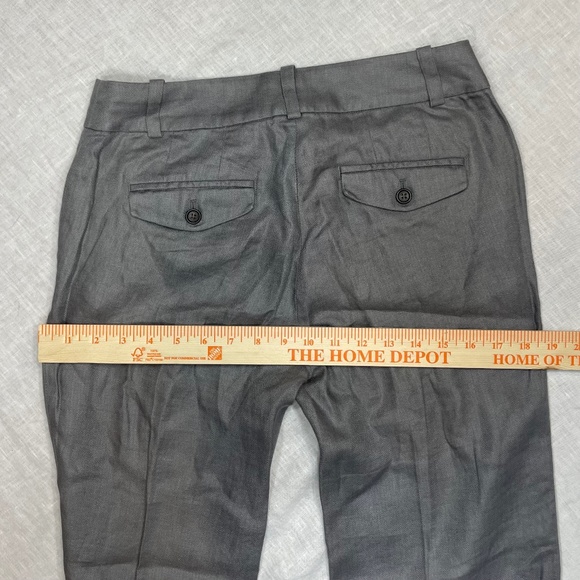 J. Crew - Favorite Fit - 100% Linen - Grey Sz. 4P - Picture 2 of 6
